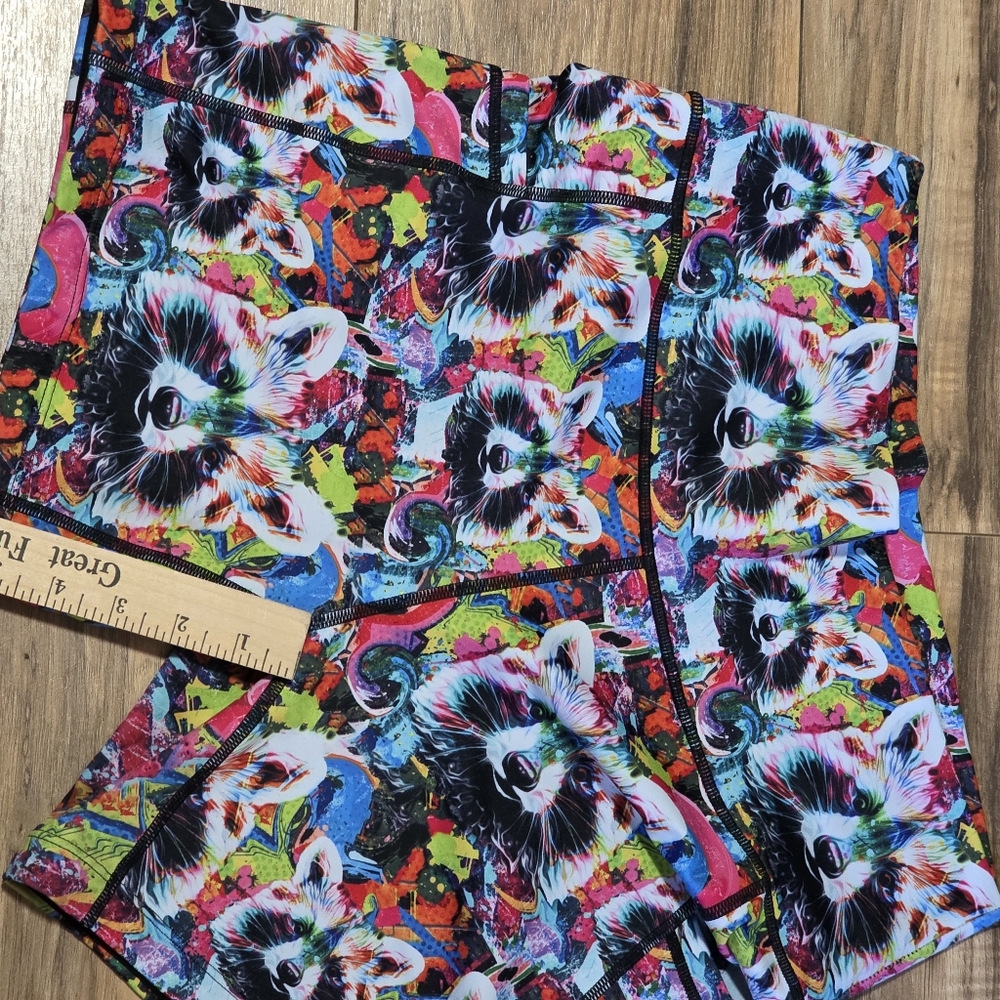 Constantly Varied Gear High Waist Colorful Raccoon Shorts - Picture 9 of 11